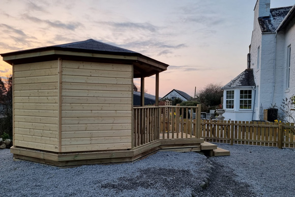 garden shelter bespoke joinery by SC Joinery and Landscaping